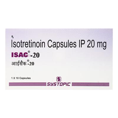 Isac 20mg Capsule 10'S - Acne-Acn