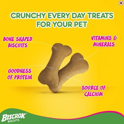 Pedigree Biscrok Biscuits - Milk & Chicken Flavour 500 gm - Petfood