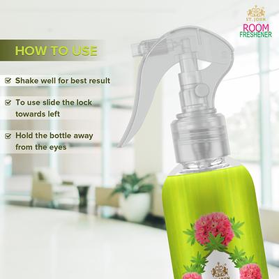 St. John Room Freshener Combo (Orange Rajinigandha 250 ml + Eucalyptus Lemongrass 250 ml + Rose Lily 250 ml) 1's - Men Deodorants/Roll-Ons
