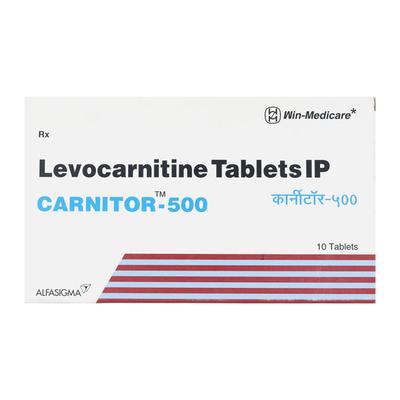 Carnitor 500mg Tablet 10'S - Supplements-Sup