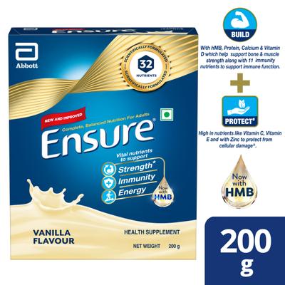 Ensure Powder - Vanilla Flavour 200 gm (Refill Pack) - Daily Health Drinks