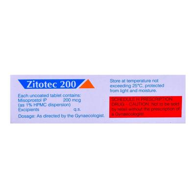 Zitotec 200mcg Tablet 2'S - Uterus Conditions-Oth