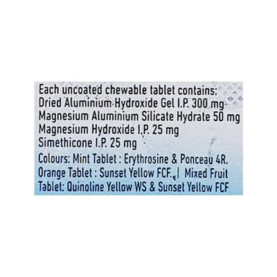 Digene Acidity & Gas Relief - Assorted Flavours Tablet 15'S - Ulcer/Reflux/Flatulence-Aaa