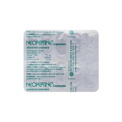 Neopeptine 100mg Capsule 10'S - Digestion-Dig