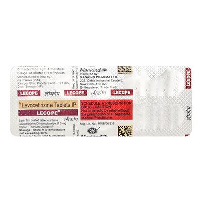 Lecope 5mg Tablet 10'S - Allergies-Ant