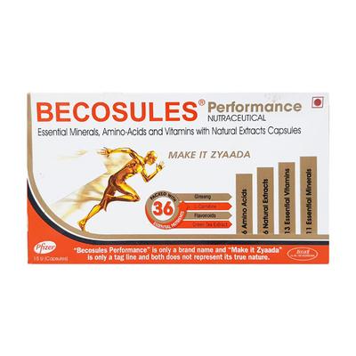 Becosules Performance Capsule 15'S - Supplements-Vam