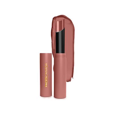 Facescanada Long Stay 3-In-1 Matte Lipstick Primer + Lip Balm Chamomile and Shea Butter Kiss Ready Nude 03, 2gm - Lipsticks