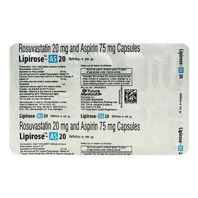 LIPIROSE AS 20 Capsule 10's - High Cholesterol-Dys