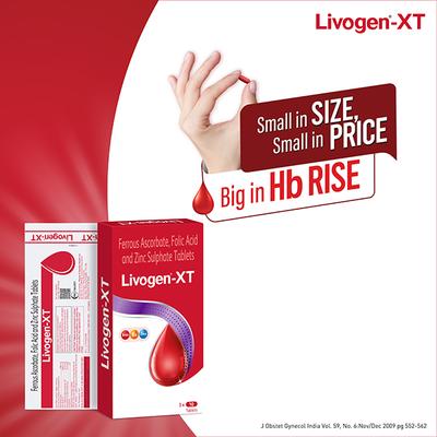 Livogen XT Tablet 10'S - Iron Supplement/Anaemia-Vma