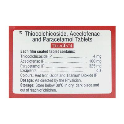Tolagin 4mg Tablet 10'S - Muscle Spasm-Mus