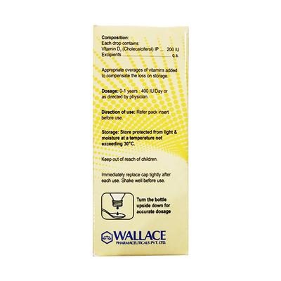 WAL D3 Plus 200IU Drops 5ml - Supplements-Vit