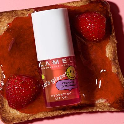 Lamel Hydrating Lip Oil Let's Glaze 402 Strawberry Jam 4 gm - Creams/Oils/Lotions