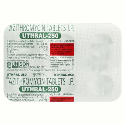 Uthral 250mg Tablet 6'S - Bacterial Infections-Mac