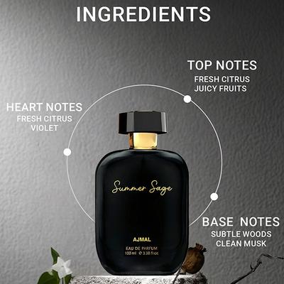Ajmal Artisan - Summer Sage Long-Lasting Fragrance, Handpicked Luxury Perfume, For Men & Women 100 ml - Perfumes (Edt/Edp)