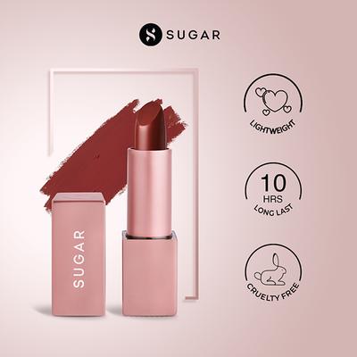 SUGAR Cosmetics Mettle Matte Lipstick - 01 Athena (Red Terracotta) 3.6 gm - Lipsticks