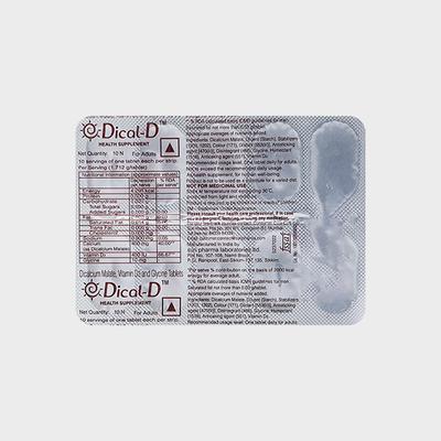 Dical D Tablet 10'S - Supplements-Cal