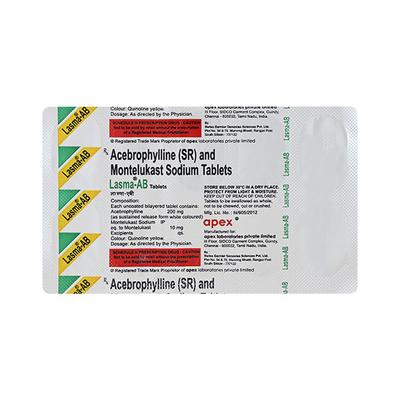 Lasma AB Tablet 10'S - Asthma/COPD-Ast
