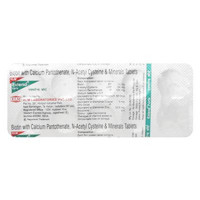 Extend Forte Tablet 10'S - Supplements-Ent