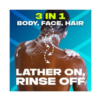 Axe Apollo 3 In 1 Body Face & Hair Wash for Men Long-Lasting Fragrance 400 ml - Shower Gels & Body Wash