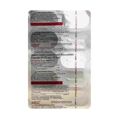 IMPUROSE A 10 Capsule 10's - High Cholesterol-Dys