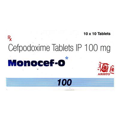 Monocef O 100mg Tablet 10'S - Bacterial Infections-Cep