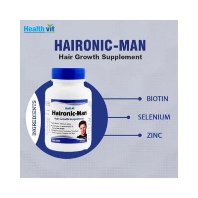 Healthvit Haironic Hair Management Formula for Man - Tablets 60's - Hair & Skin