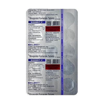 BISOBRIT 5 Tablet 15's - Hypertension-Bet