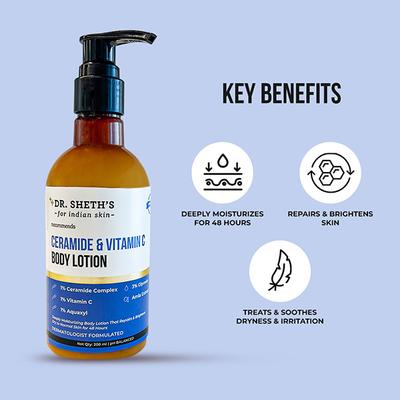 Dr. Sheth's Ceramide & Vitamin C Body Lotion 200 ml - Face Moisturizers