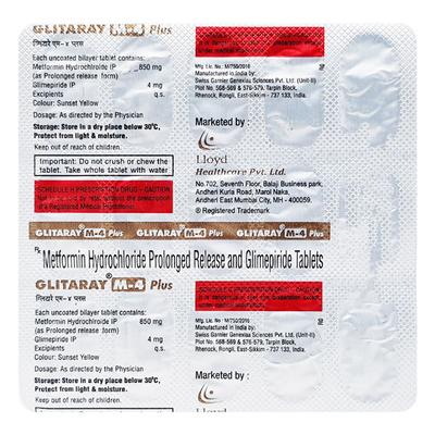 GLITARAY M4 PLUS Tablet 15's - Diabetes-Ant