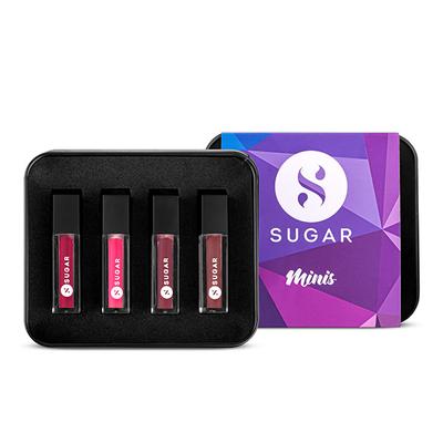 SUGAR Cosmetics Pink Paradise Mini Lipstick Set 01.01ml - Lipsticks