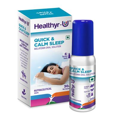 Healthyr-U Quick & Calm Sleep Melatonin Oral Spray 30 ml - Mental Health