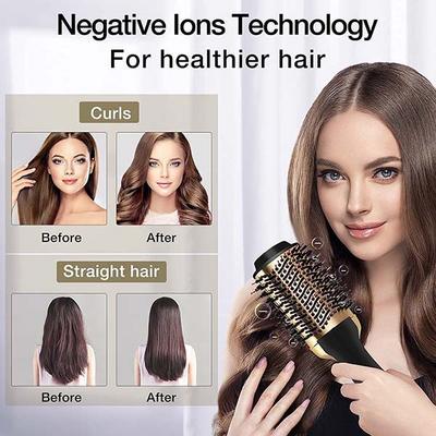Bronson Professional Blow Hair Dryer Brush Hot Air One Step Dryer Styler & Straightener 12's - Straighteners
