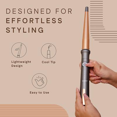 Winston Hair Curling Wand with PTC Fast Heating & Auto Shut Off 300 gm - Multi-Stylers