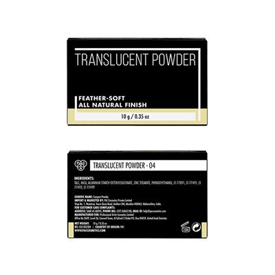 Pac Translucent Powder 04 Feather Soft All Natural Finish 10gm - Loose Powder