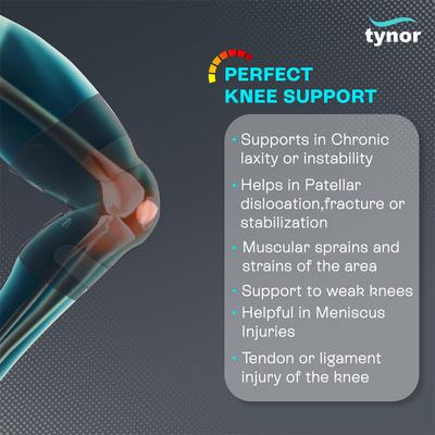 Tynor Knee Wrap Hinged (Neoprene) (XXL) (J 15) - Knee/Ankle/Leg/Foot Supports