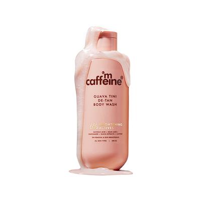 MCaffeine 1% Glycolic Acid Detan Body Wash, 5% Niacinamide-Kojic Acid Reduces Dark Spots & Brightens 300 ml - Shower Gels & Body Wash