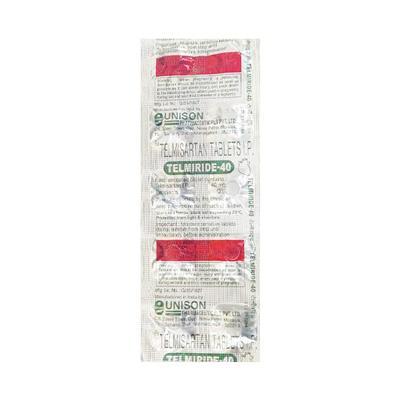 Telmiride 40mg Tablet 10'S - Hypertension-Ang