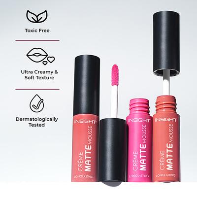 Insight Cosmetics Creme Matte Mousse Sunshine 6.5 gm - Liquid Lipsticks