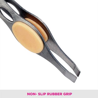 Vega Tweezer - Rubber Grip (TW - 04) 15 gm - Tweezers