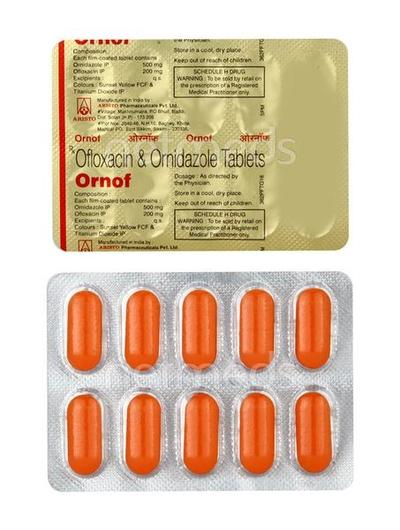 Ornof Tablet 10'S - Bacterial Infections-Qui