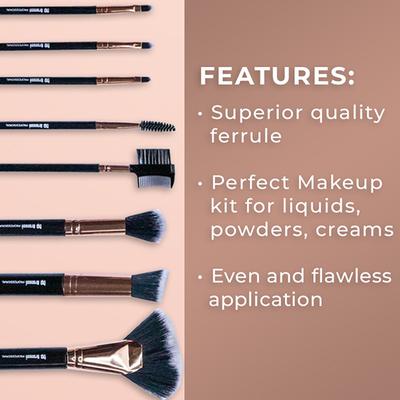 Bronson Professional makeup brush (Pack of 8) 1's - Face Brush