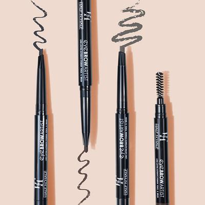 Half N Half Arch Eyebrow Artist Long Lasting Autometic Eyebrow Pencil & Brush, Natural Brown-05 0.4 g - Eyebrow Pencils & Enhancers