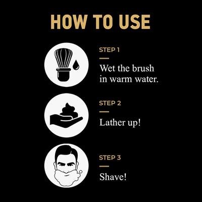 India Grooming Club Royale Matte Black Shaving Brush 1's - Shaving Brushes