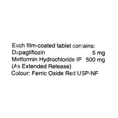 DAPAVEL M 5/500 Tablet 10's - Diabetes-Ant