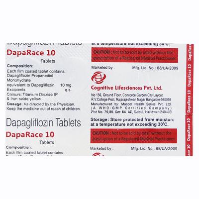 DAPARACE 10 Tablet 10's - Diabetes-Ant