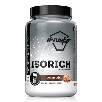 Avvatar Isorich Protein Powder - Caramel Creme Flavour (Jar) 1 kg - Whey Proteins