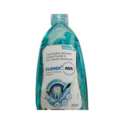 CLOHEX ADS MINT FLAVOUR NO SUGAR ADDED Mouth Wash 200ml - Oral Care - P-Mou
