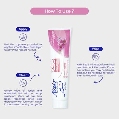 Nair Hair Removal Cream - Cherry Blossom 110 gm - Hair Removal Accessories