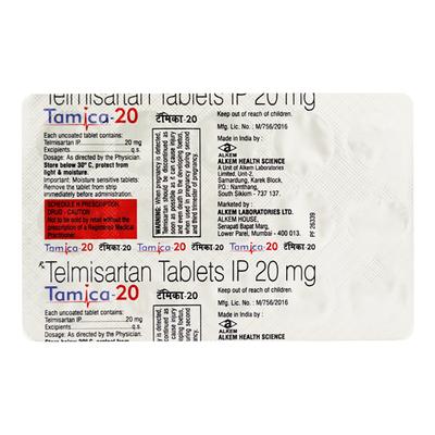 Tamica 20Mg Tablet 15's - Hypertension-Ang