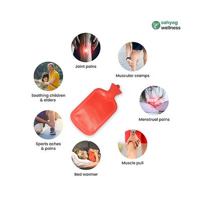 Sahyog Wellness Hot Water Bottle/Bag - Red - Hot Water Bags